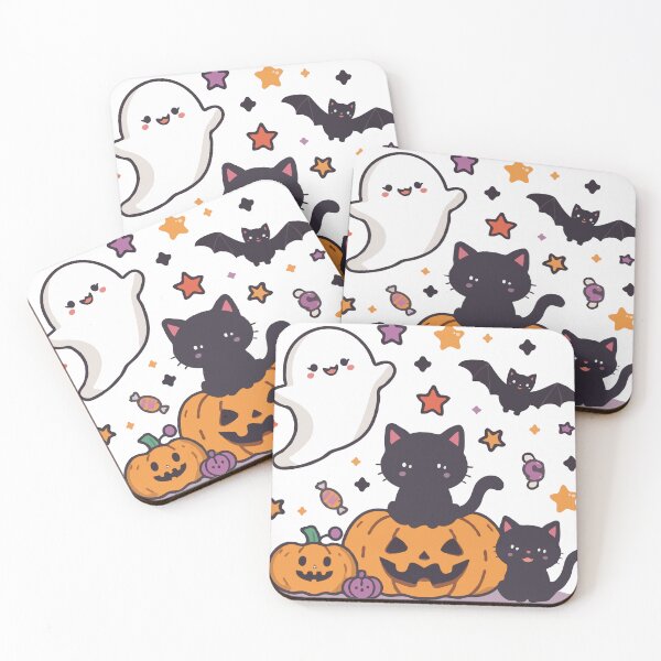 Item preview, Ghost Black Cats Halloween Themed designed and sold by AL AMIN.