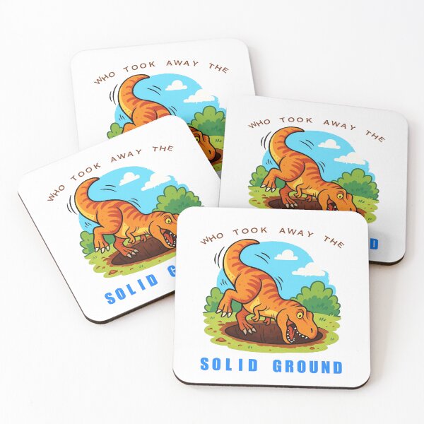 Item preview, Who took away the solid ground designed and sold by Diesel Drinking Dinosaurs.