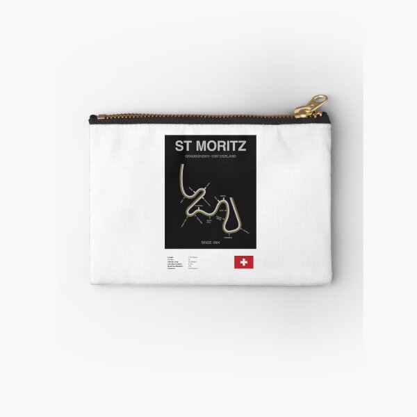 Item preview, Minimalist St Moritz Bobsleigh Line Print designed and sold by The Circuit Collection.