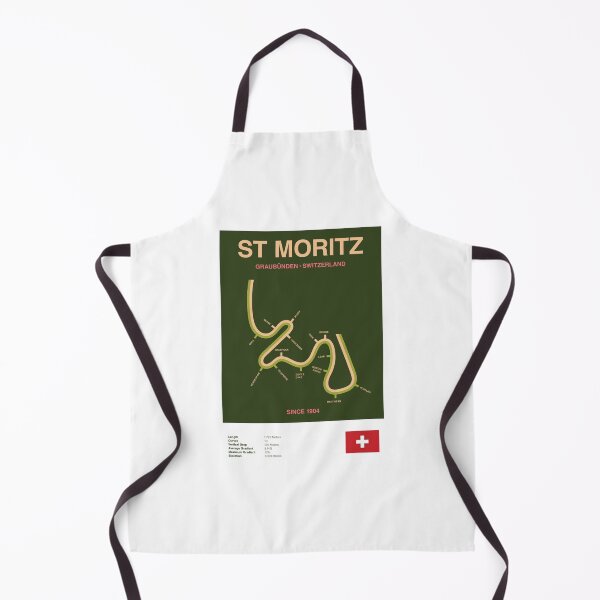 Item preview, Minimalist St Moritz Bobsleigh Line Print designed and sold by The Circuit Collection.