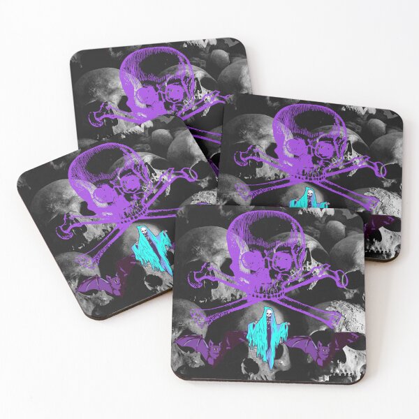 Item preview, Purple Skull Gothic Art - Dark Aesthetic Halloween Design designed and sold by Elhelaly.
