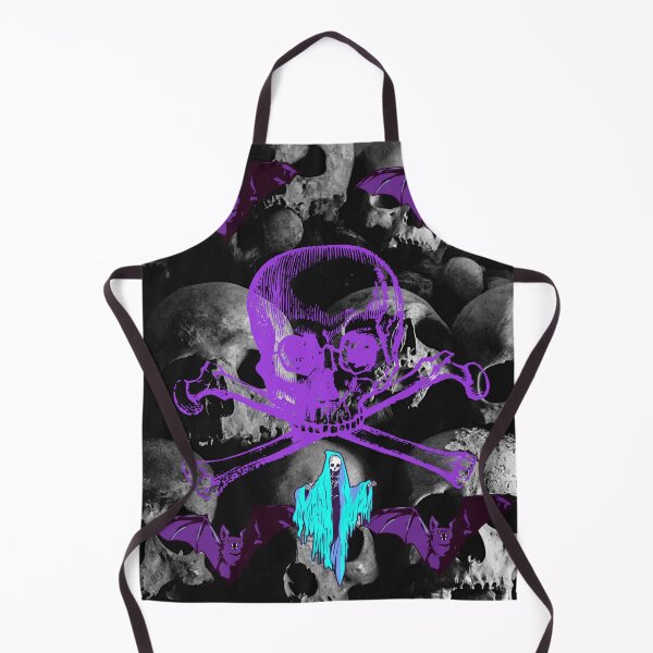 Artikelvorschau, Gothic-Kunst mit lila Totenkopf – Dunkles ästhetisches Halloween-Design entworfen und verkauft von Elhelaly.