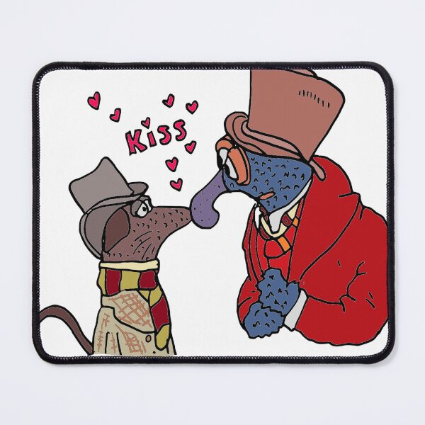Item preview, Muppet Christmas Carol - Rizzo kissing Gonzo designed and sold by Jennifer Grene.