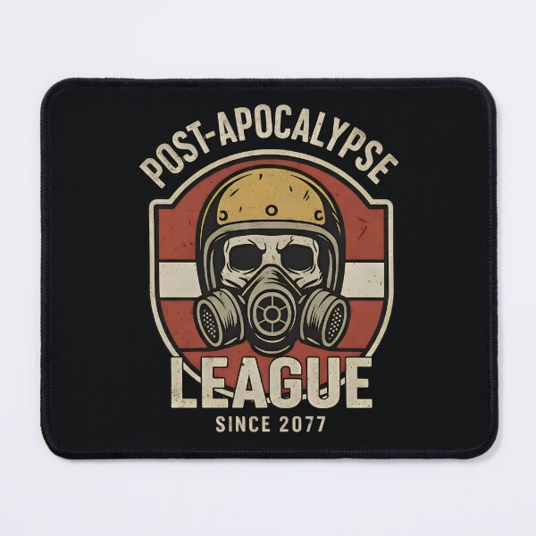 Item preview, Post-Apocalypse League Emblem – Gas Mask Skull Vintage designed and sold by SidTastic .