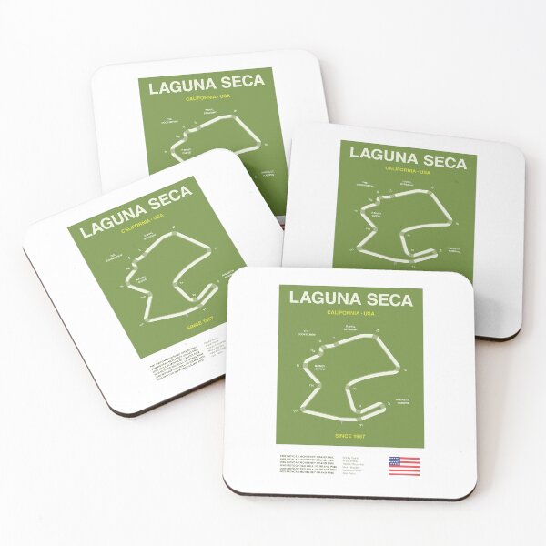 Item preview, Minimalist Laguna Seca Motorsports Line Print designed and sold by The Circuit Collection.