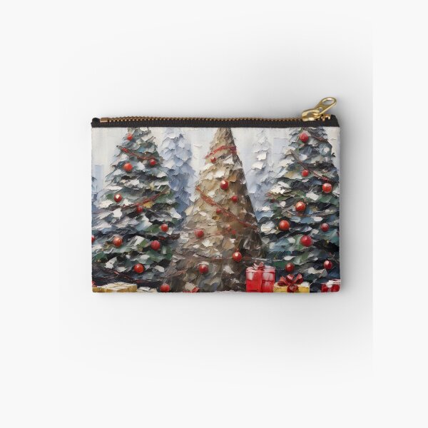 Item preview, Christmas Trees Painting, Snowy Forest Wall Art, Christmas Wall Art, Christmas Gift Idea, Muted Neutral Rustic Decor, Cozy Christmas Print designed and sold by SavageVision.
