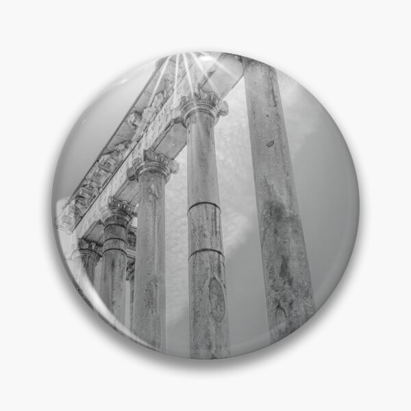 Item preview, Temple of Saturn Rome Italy BW designed and sold by PhotoArt by Joan Carroll.