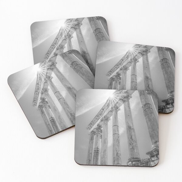Item preview, Temple of Saturn Rome Italy BW designed and sold by PhotoArt by Joan Carroll.