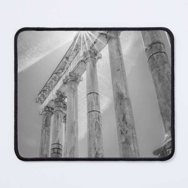 Item preview, Temple of Saturn Rome Italy BW designed and sold by PhotoArt by Joan Carroll.