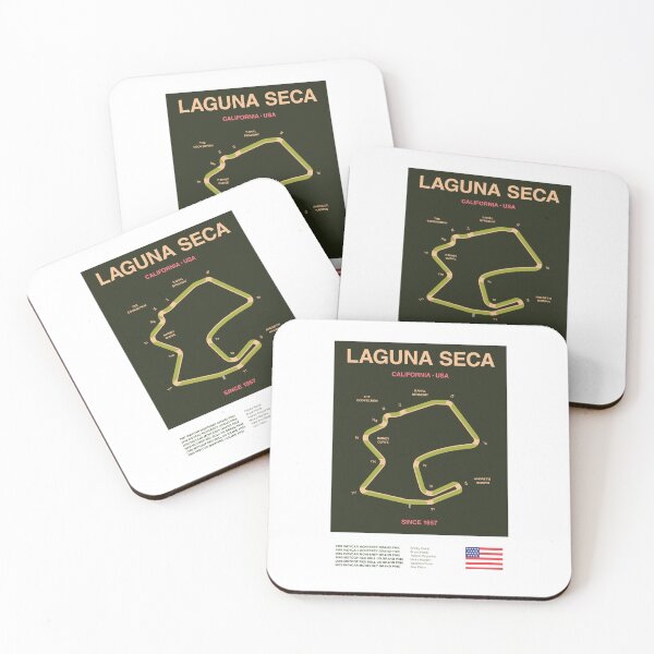 Item preview, Minimalist Laguna Seca Motorsports Line Print designed and sold by The Circuit Collection.