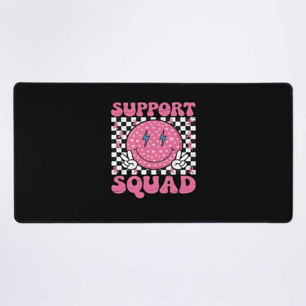 Item preview, Support Squad Breast Cancer Awareness Pink Ribbon Smile Face designed and sold by FranzFriesen.