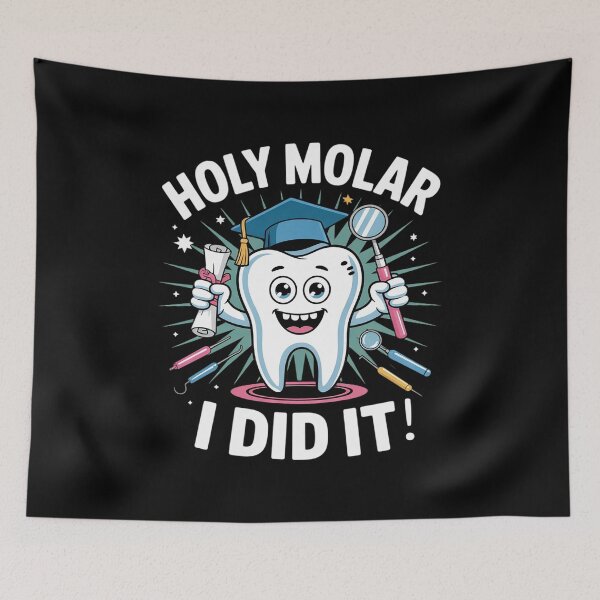 Item preview, Holy Molar I Did It Graduation Pun Dentist Dental Hygienist designed and sold by NeomiStoreSS.