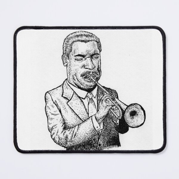 Item preview, Vintage Trumpet Player Pen and Ink Drawing designed and sold by wbhny.