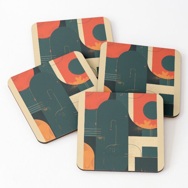 Item preview, Modern Geometric Abstract | Mid Century Retro Art Print designed and sold by AM-little-shop.