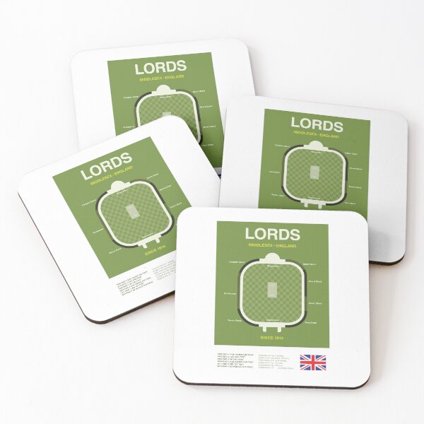 Item preview, Minimalist Lords Cricket Ground Line Print designed and sold by The Circuit Collection.