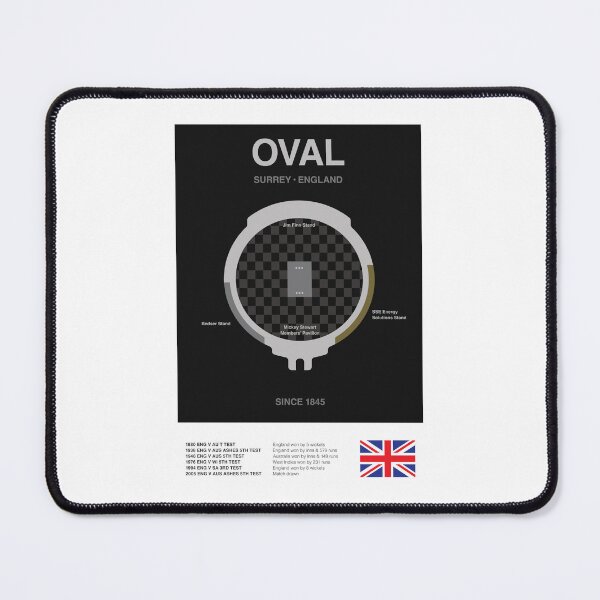 Item preview, Minimalist Oval Cricket Ground Line Print designed and sold by The Circuit Collection.