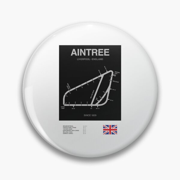 Item preview, Minimalist Aintree Horse Racing Course Line Print designed and sold by The Circuit Collection.