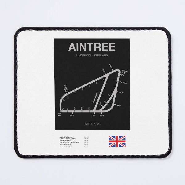 Item preview, Minimalist Aintree Horse Racing Course Line Print designed and sold by The Circuit Collection.