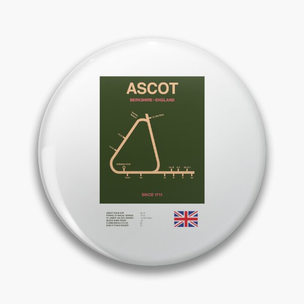 Item preview, Minimalist Ascot Horse Racing Course Line Print designed and sold by The Circuit Collection.