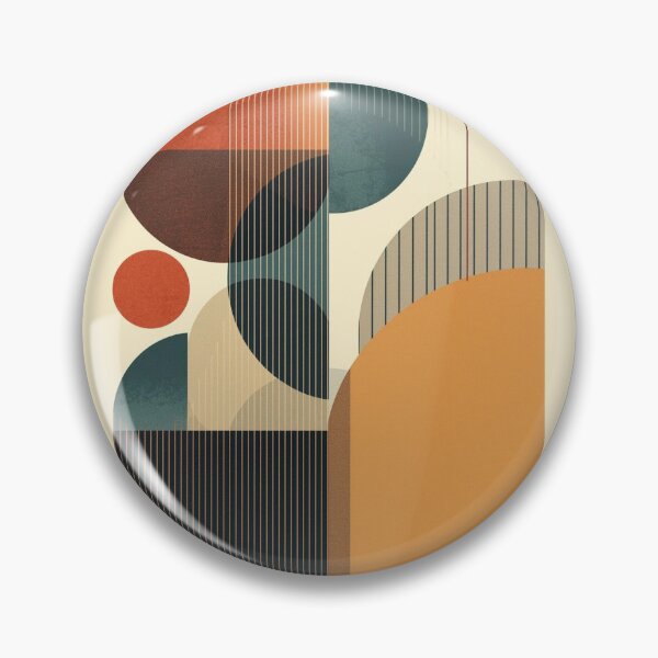 Item preview, Mid-Century Modern Abstract Geometry | Retro Shapes Wall Art designed and sold by AM-little-shop.