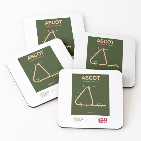 Item preview, Minimalist Ascot Horse Racing Course Line Print designed and sold by The Circuit Collection.