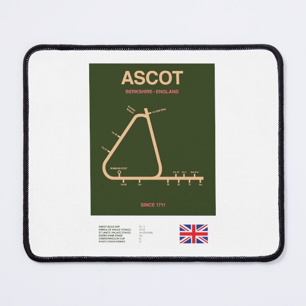 Item preview, Minimalist Ascot Horse Racing Course Line Print designed and sold by CircuitDesign.