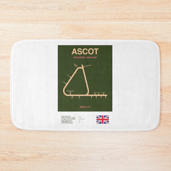 Item preview, Minimalist Ascot Horse Racing Course Line Print designed and sold by The Circuit Collection.