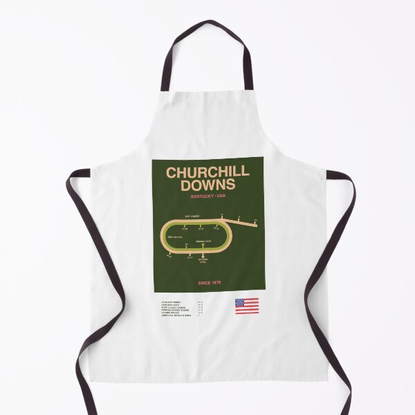Item preview, Minimalist Churchill Downs Horse Racing Course Line Print designed and sold by The Circuit Collection.