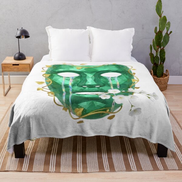 Item preview, The Emerald Poet's Mask: Mystical Tears & Nature's Embrace designed and sold by MonaRose_Art.