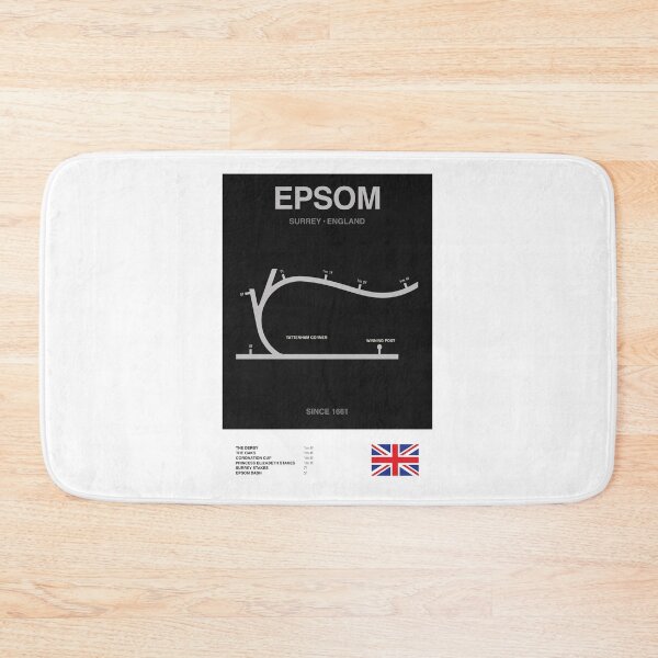 Item preview, Minimalist Epsom Horse Racing Course Line Print designed and sold by CircuitDesign.