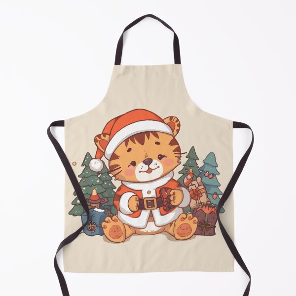 Item preview, Cute Christmas Tiger with Presents designed and sold by CANDO ART STORE.