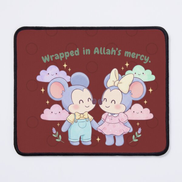 Item preview, Wrapped in Allah’s Mercy – Cute Pastel Islamic Affirmation Art in Mickey minnie mouse designed and sold by Try the shot.