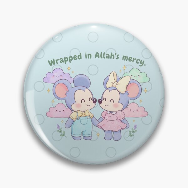 Item preview, Wrapped in Allah’s Mercy – Cute Pastel Islamic Affirmation Art in Mickey minnie mouse designed and sold by Try the shot.