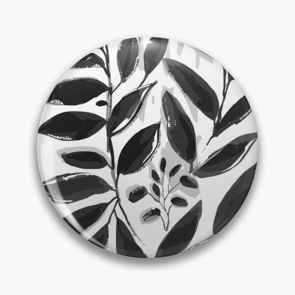 Item preview, Monochrome Botanical Abstract | Minimalist Black and White Wall Art designed and sold by AM-little-shop.