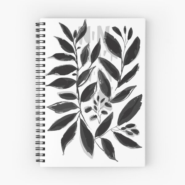 Item preview, Monochrome Botanical Abstract | Minimalist Black and White Wall Art designed and sold by AM-little-shop.