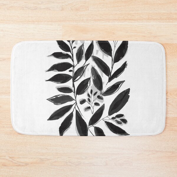 Item preview, Monochrome Botanical Abstract | Minimalist Black and White Wall Art designed and sold by AM-little-shop.