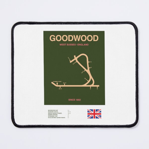 Item preview, Minimalist Goodwood Horse Racing Course Line Print designed and sold by The Circuit Collection.
