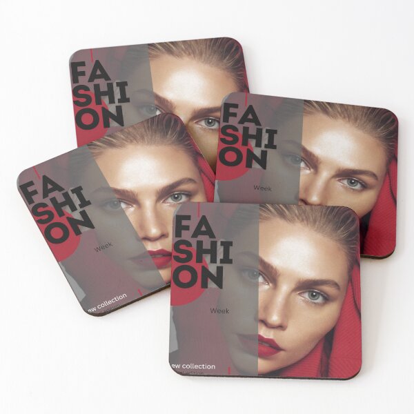 Item preview, High-Contrast Fashion Week Poster | Modern Red & Black Editorial Split designed and sold by Tablotique.
