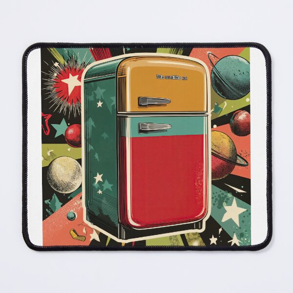 Item preview, Cosmic Retro Fridge: Pop Art Blast from the Past designed and sold by ForeverPrintsOK.