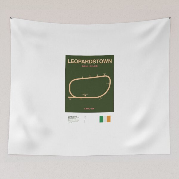 Item preview, Minimalist Leopardstown Horse Racing Course Line Print designed and sold by The Circuit Collection.
