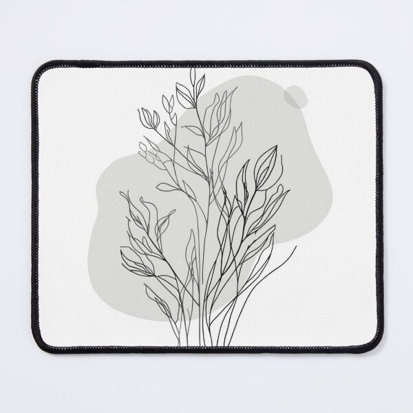 Item preview, Botanical Line Flow | Minimal Abstract Art in Black and White designed and sold by AM-little-shop.