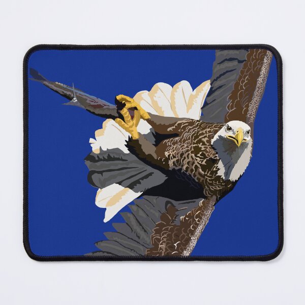 Item preview, Freedom Bird Done Caught a Fish *SKREEEEE* designed and sold by KlakkDrawsStuff.