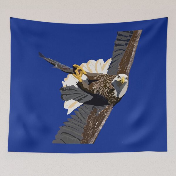 Item preview, Freedom Bird Done Caught a Fish *SKREEEEE* designed and sold by KlakkDrawsStuff.