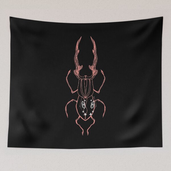 Item preview, Orange Sacred Beetle Tarot - Hand Drawn Magic Insect with Eye designed and sold by 8thSin.
