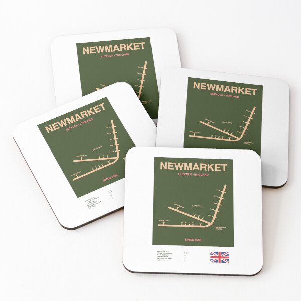 Item preview,  Minimalist Newmarket Horse Racing Course Line Print designed and sold by The Circuit Collection.