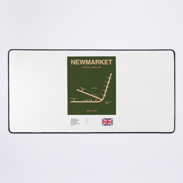 Item preview, Minimalist Newmarket Horse Racing Course Line Print designed and sold by The Circuit Collection.
