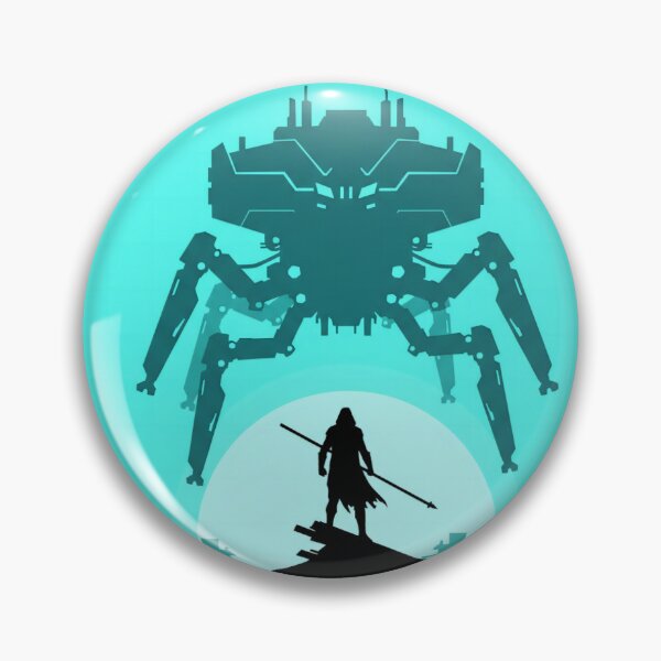 Item preview, Arc raiders – Warrior Confronting a Mechanical Titan designed and sold by LoomisDreams.
