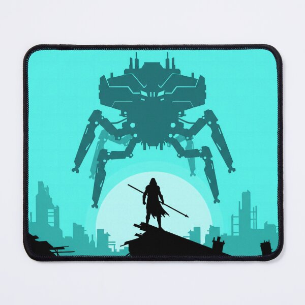 Item preview, Arc raiders – Warrior Confronting a Mechanical Titan designed and sold by LoomisDreams.