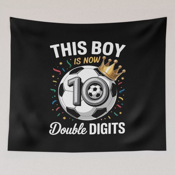 Item preview, This Boy Now 10 Double Digits Soccer 10 Years Old Birthday designed and sold by THagBlue.