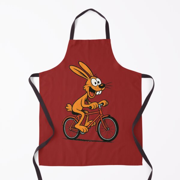 Item preview, CARTOON OF A FUNNY RABBIT ON A BIKE designed and sold by infinitearte.